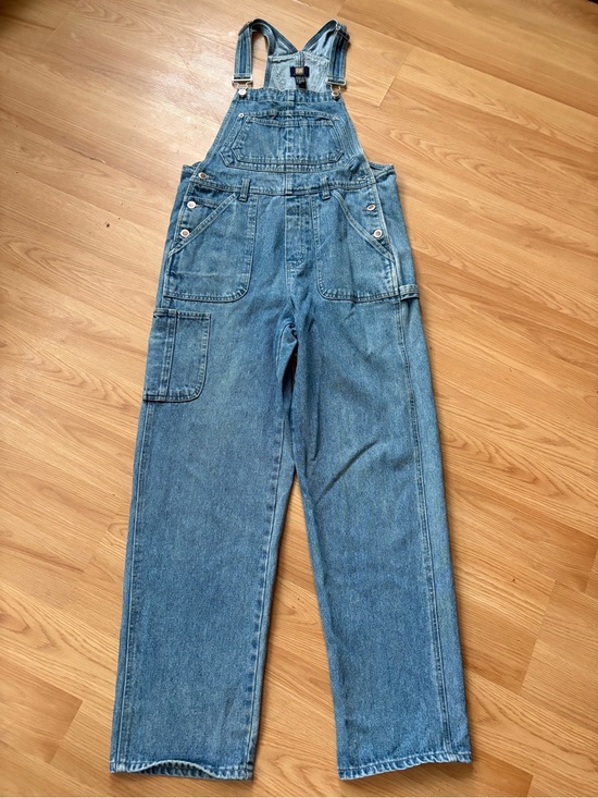 RW&CO. Denim - RW Light Blue Denim Bib, Overalls Jeans Womens Sz S Y2K